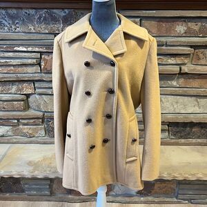 Vintage Mackintosh Camel Wool Double-Breasted Peacoat